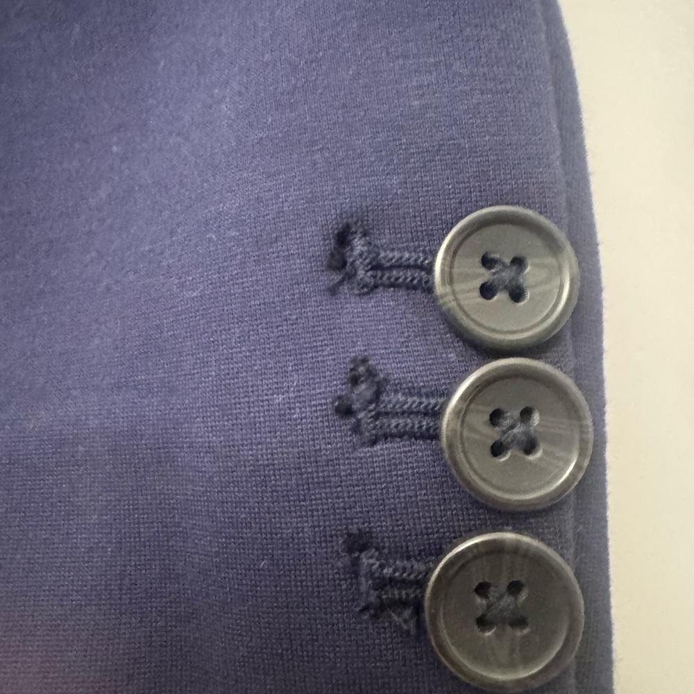 J. Crew Factory Ponte work blazer AS336 12 Navy Blue - Picture 8 of 11